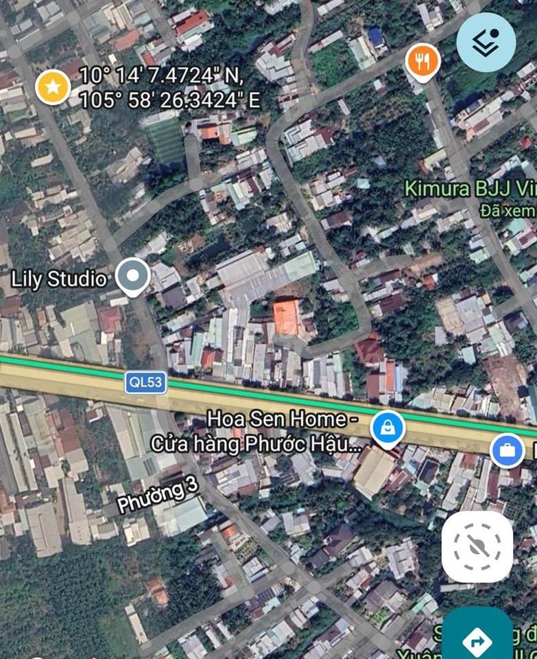 BÁN ĐẤT MẶT TIỀN ĐƯỜNG PHÓ CƠ ĐIỀU P.3 TP. VĨNH LONG
