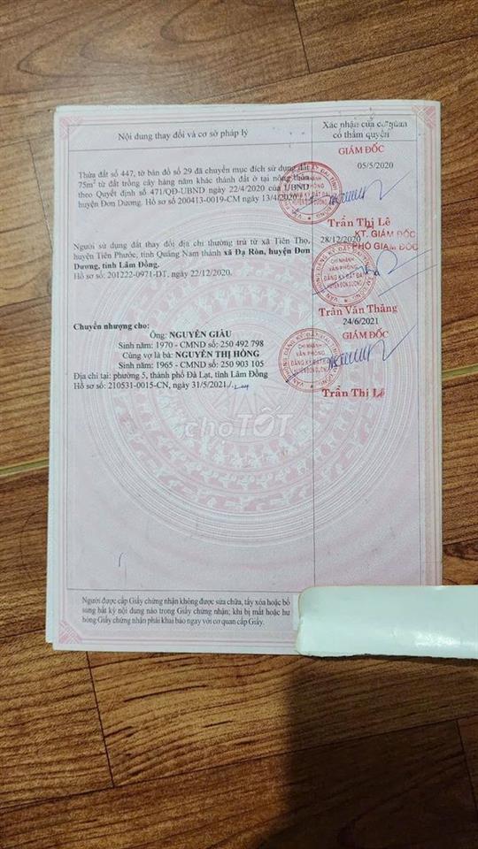 Bán đất Đơn Dương, sổ hồng chính chủ
