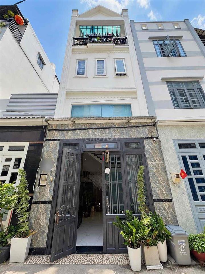 NHÀ 4 TẦNG–5,68 TỶ–HẺM XE TẢI–CÁCH MẶT TIỀN QUANG TRUNG 50M–44M²