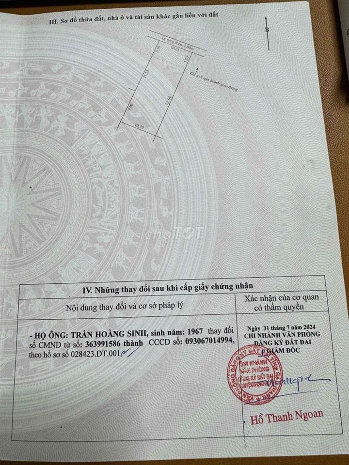 bán nhà và đất mặt tiền Quốc lộ 1A, Phụng hiệp, Hậu Giang cũ