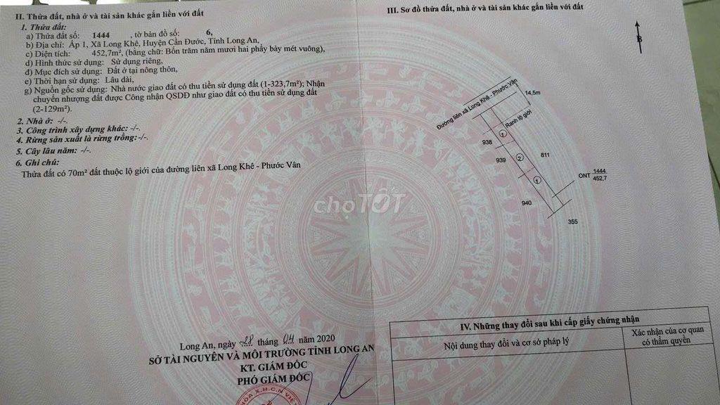 CHỦ NHÀ BÁN GẤP LÔ ĐẤT