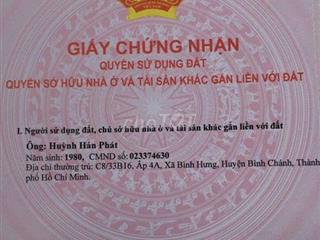 CHÍNH CHỦ CẦN TIỀN BÁN GẤP LÔ ĐẤT