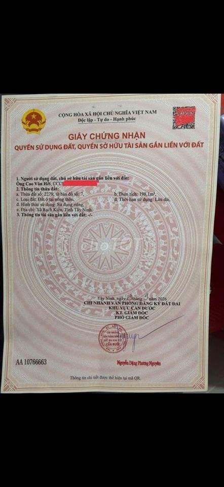 Bán Đất mặt tiền Xã Long Khê, Cần Đước, Long An (cũ)
