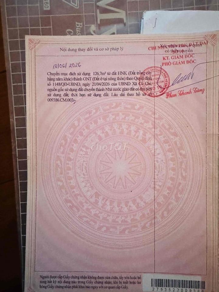 đât xã Củ Chi. lô góc