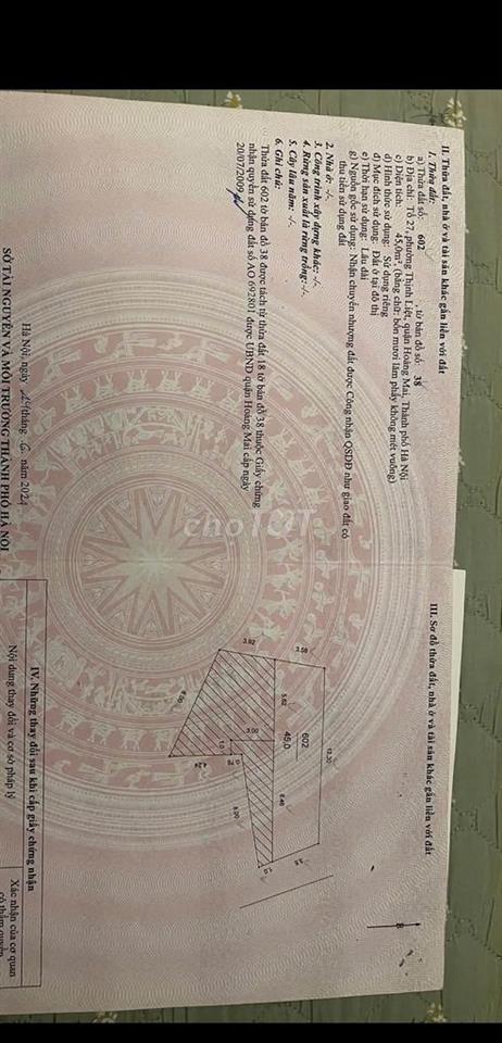 Bán căn nhà số 24 ngõ 141 Giáp Nhị, Thịnh liệt, Hà Nội