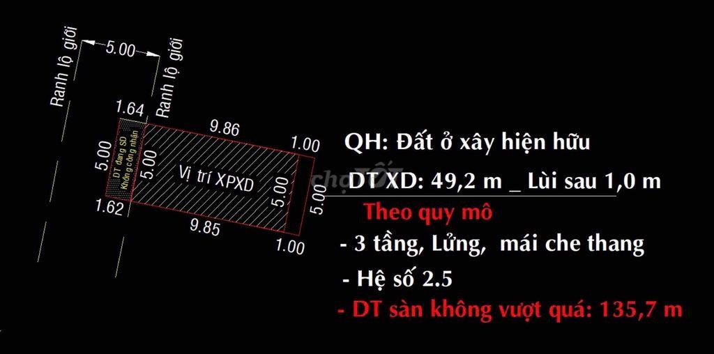 Đất thổ cư tiện xây mới,
