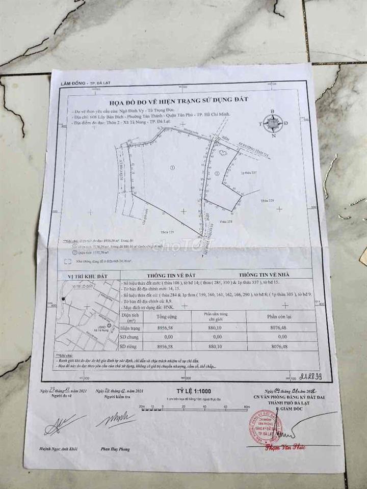 Bán đất Tà Nung, Đà Lạt