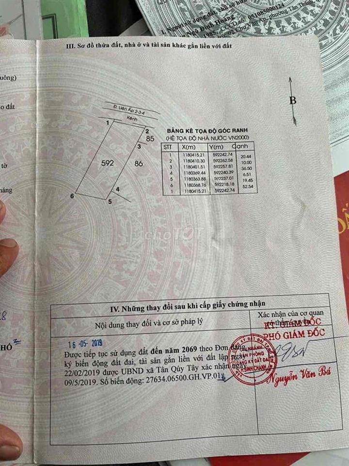 Bán đất thổ vườn Bình Chánh chính chủ