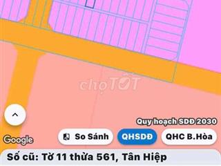 Bán đất khu tái định cư phường Tân Hiệp cũ (không qua trung gian)
