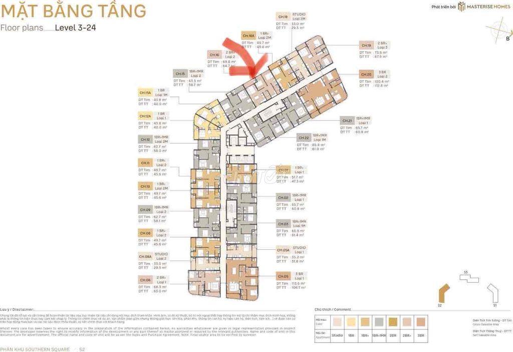 Cắt lỗ 7xxtr 2pn+ masteri trinity ocp2