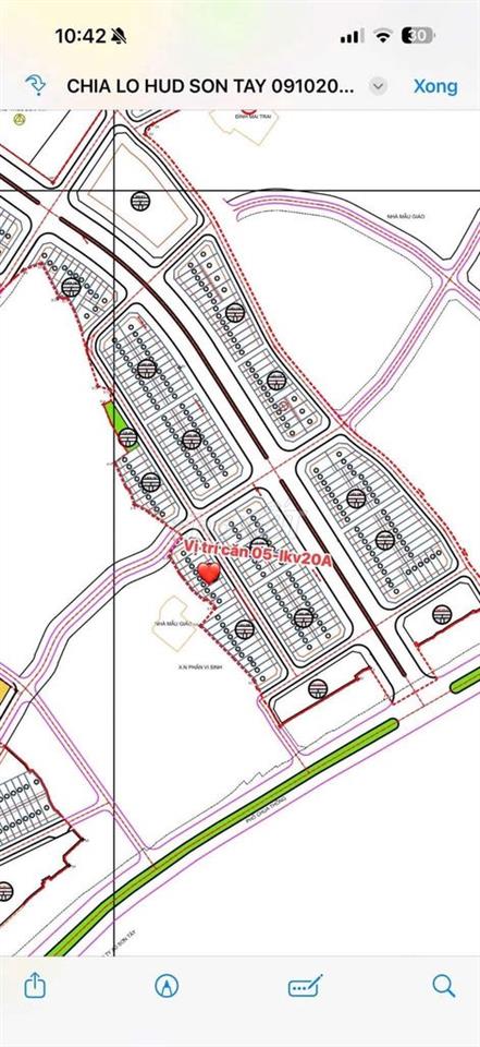 Bán căn hộ liền kề thuộc Khu đô thị HUD Sơn Tây 