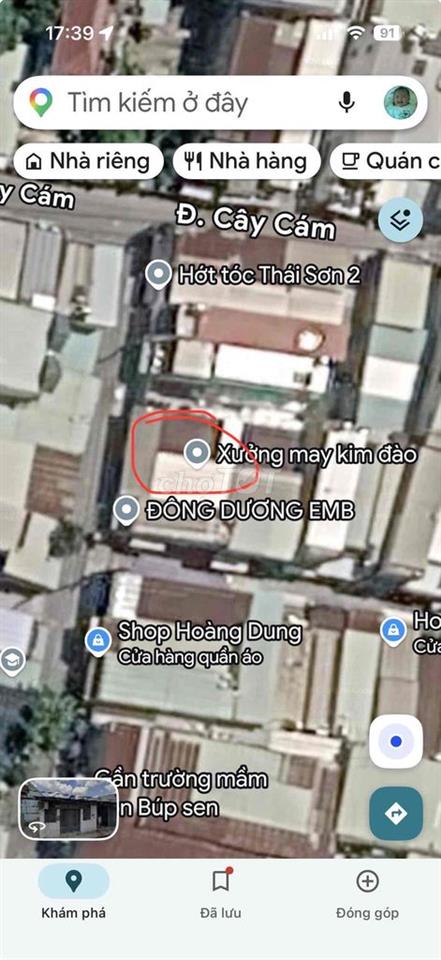 Chủ gửi: Cho thuê nhà MT đường Cây Cám, Xã Tân Vĩnh Lộc, 10x20m
