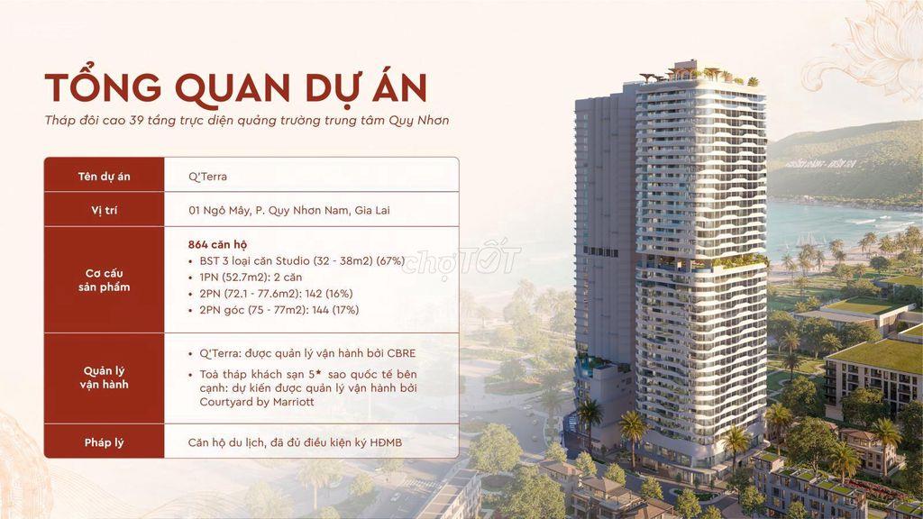 GIÁ 1,79 TỶ MUA ĐỨT CĂN HỘ BIỂN QUY NHƠN – SÁT KHÁCH SẠN 5★ MARRIOT