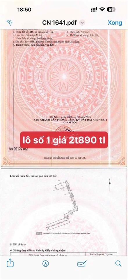 🔥CỤM 4 LÔ LIỀN KỀ KIỆT CÙ CHÍNH LAN CHỈ 2tyxxx