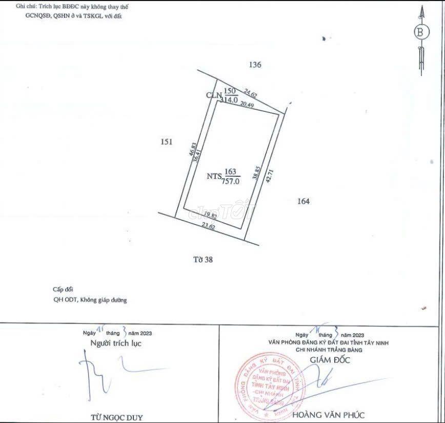 Đất Tây Ninh- Trảng Bàng 1000m2 chỉ 250 triệu