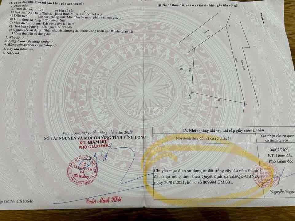 Đất thổ cư giá siêu rẻ chính chủ