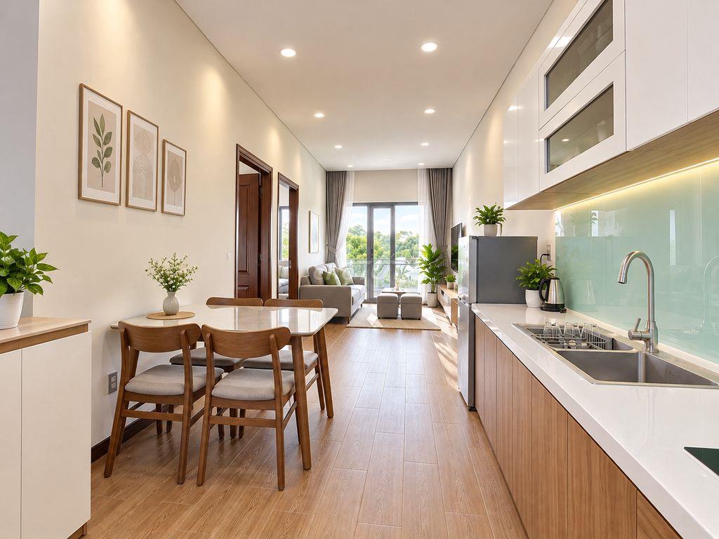 CHỈ TỪ 8.9 TRIỆU/THÁNG – CĂN HỘ 2 PHÒNG NGỦ, BAN CÔNG VIEW CỰC ĐẸP