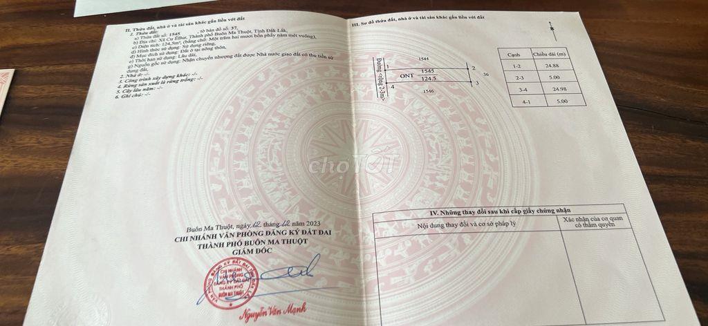 Đất hẻm 434 Y Moan, Khu dân cư, giá chỉ 2.4 tỷ