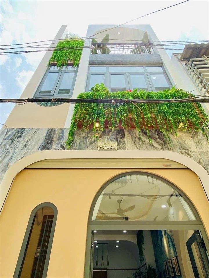 XINH LUNG LINH NGUYỄN THÁI SƠN 52M GẦN CHỢ GÒ VẤP HẺM 4M SỔ RIÊNG