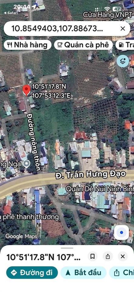 Bán nhà(full thổ cư)trung tâm Hàm Thuận Nam mặt tiền đường rộng rãi