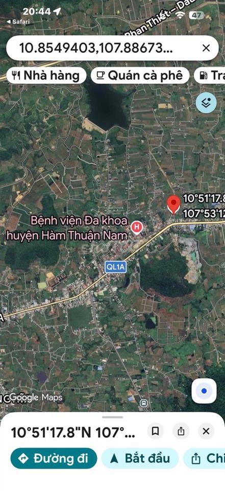 Bán nhà(full thổ cư)trung tâm Hàm Thuận Nam mặt tiền đường rộng rãi
