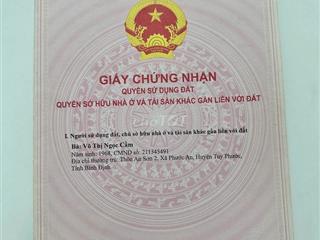 Cần bán đất chỉnh chủ đã có sổ đầy đủ