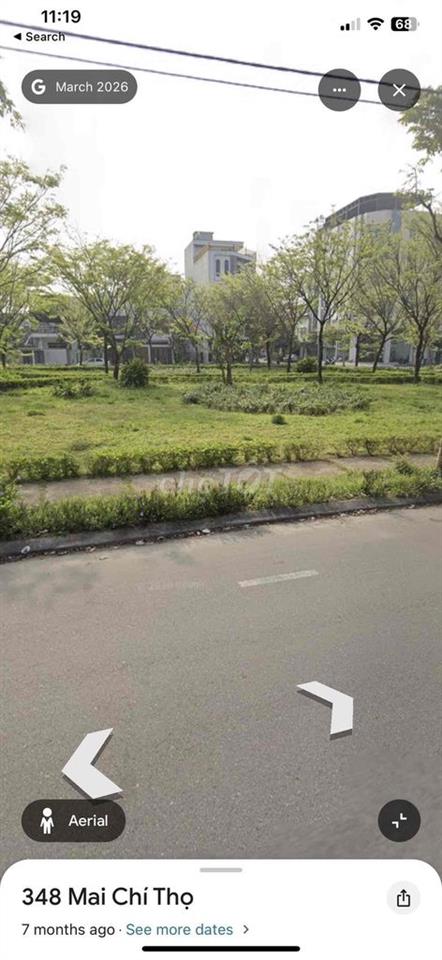 CHO THUÊ ĐẤT MẶT TIỀN 10.5M MAI CHÍ THỌ – ĐỐI DIỆN CÔNG VIÊN