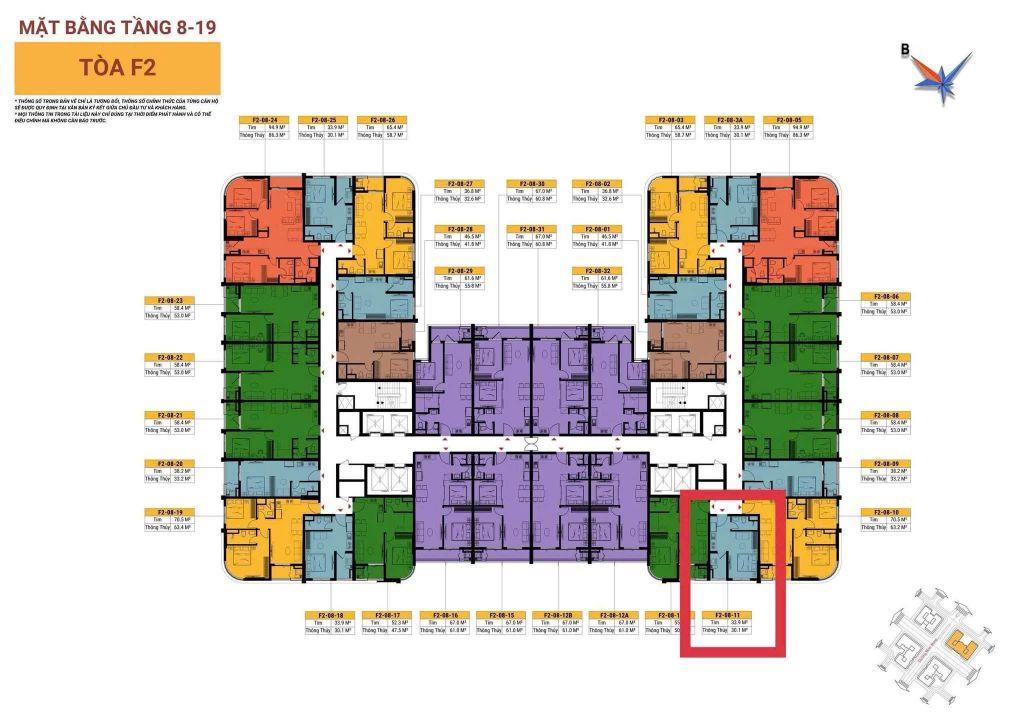 Cần bán Studio F2 tầng 12A trục 11 | view đường Nguyễn Phước Lan | chỉ 1.59 tỷ