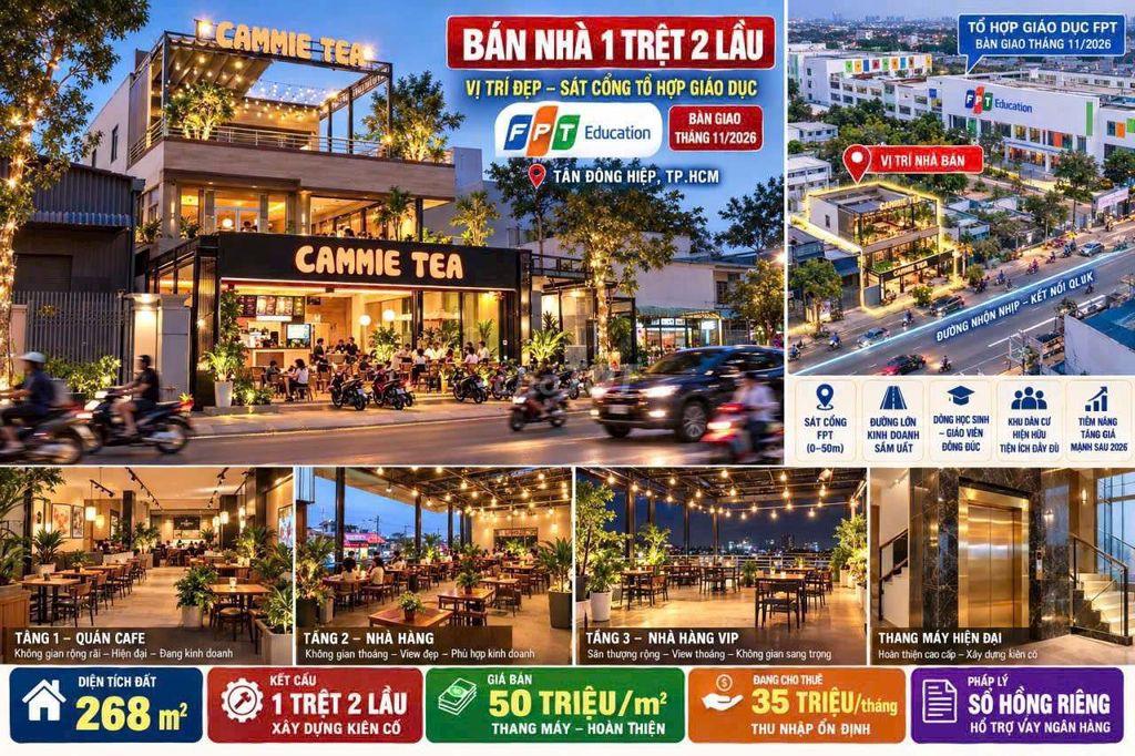 Bán nhà chính chủ kế truờng FPT