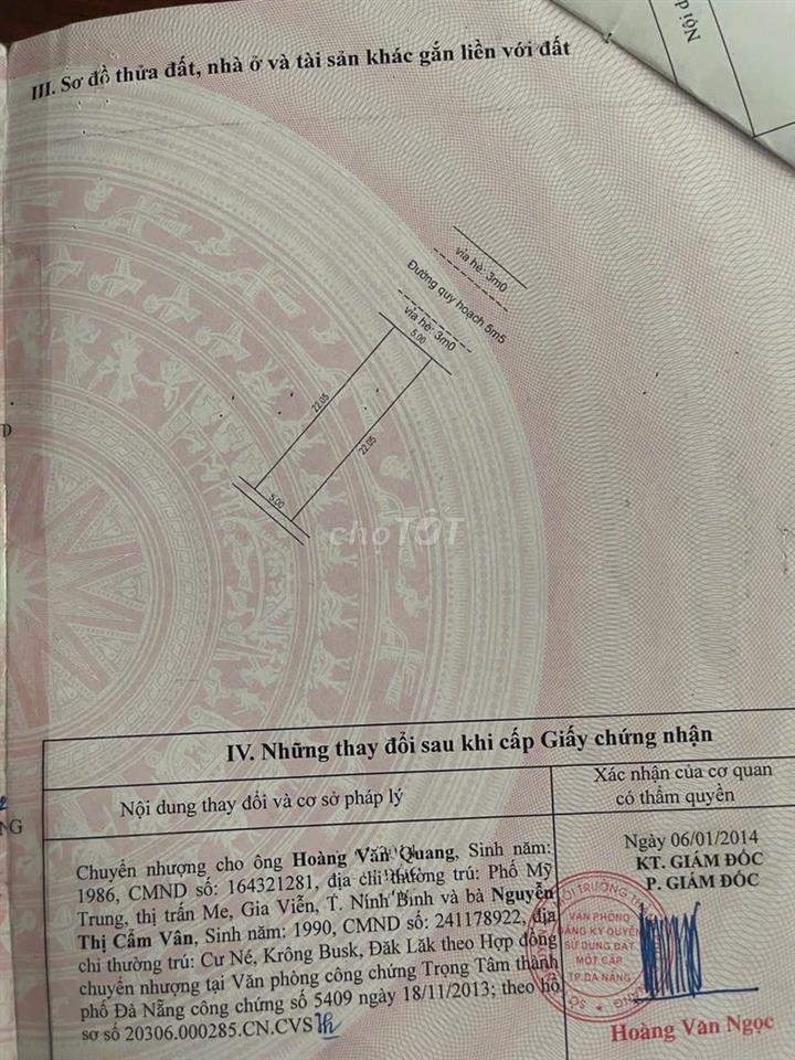 Chính chủ bán đất đường Nhơn Hoà 21 - KĐT Phước Lý Đà Nẵng