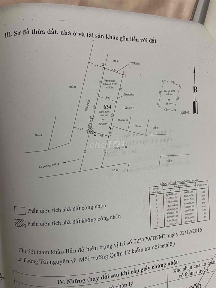 Bán nhà TMT13