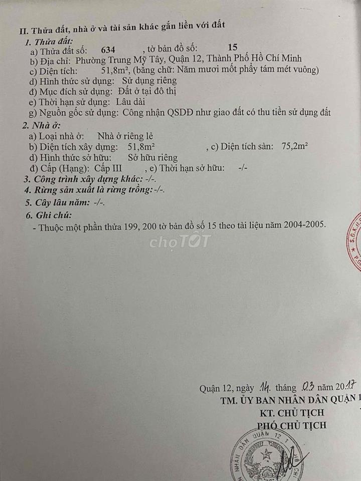 Bán nhà TMT13
