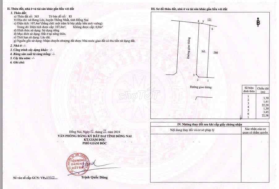Bán cặp góc siêu rẻ cách đường DT769