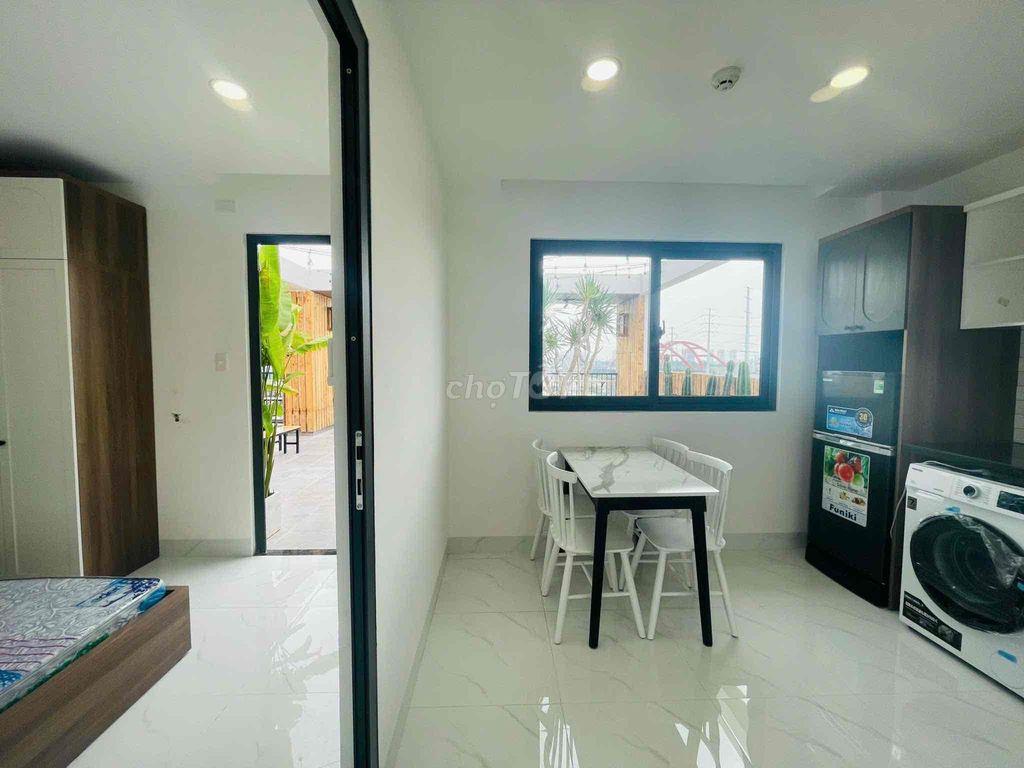 CHO THUÊ CĂN HỘ 1PN 45m2 SÂN THƯỢNG LỚN GẦN CHỢ BÀ CHIỂU, BÌNH THẠNH