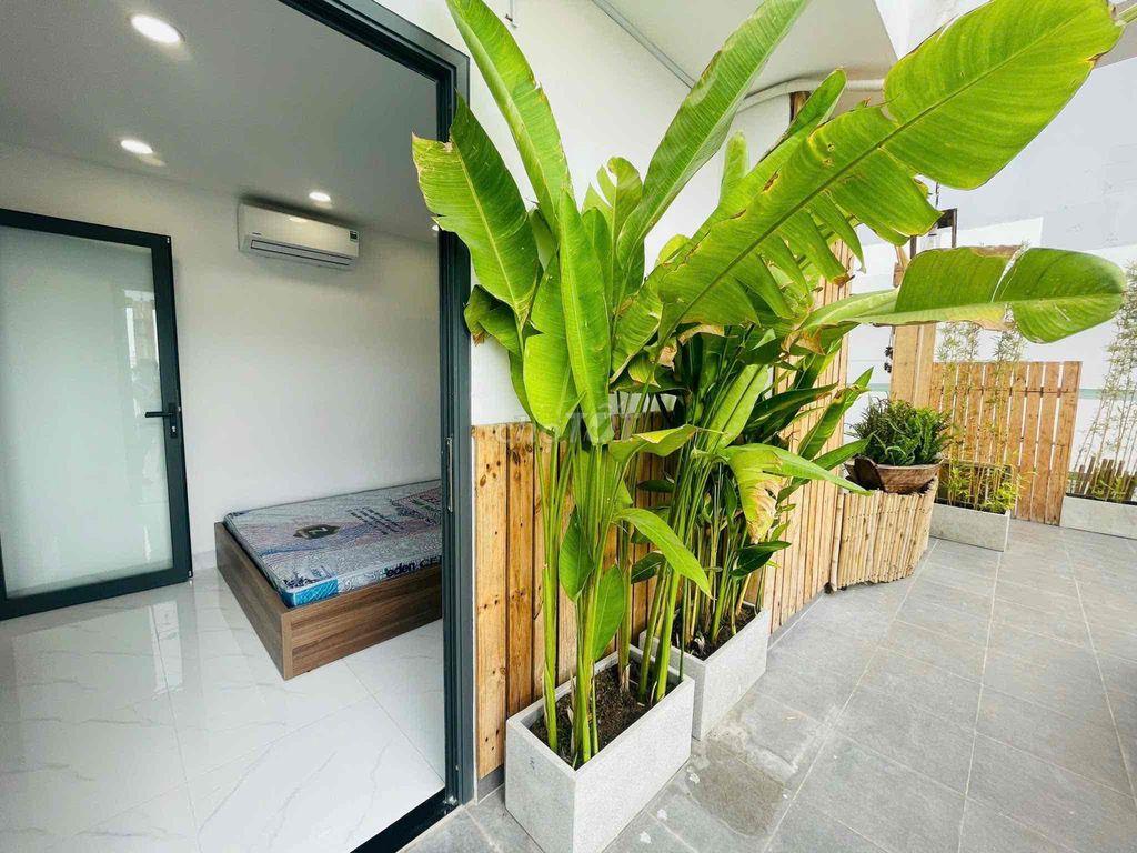 CHO THUÊ CĂN HỘ 1PN 45m2 SÂN THƯỢNG LỚN GẦN CHỢ BÀ CHIỂU, BÌNH THẠNH