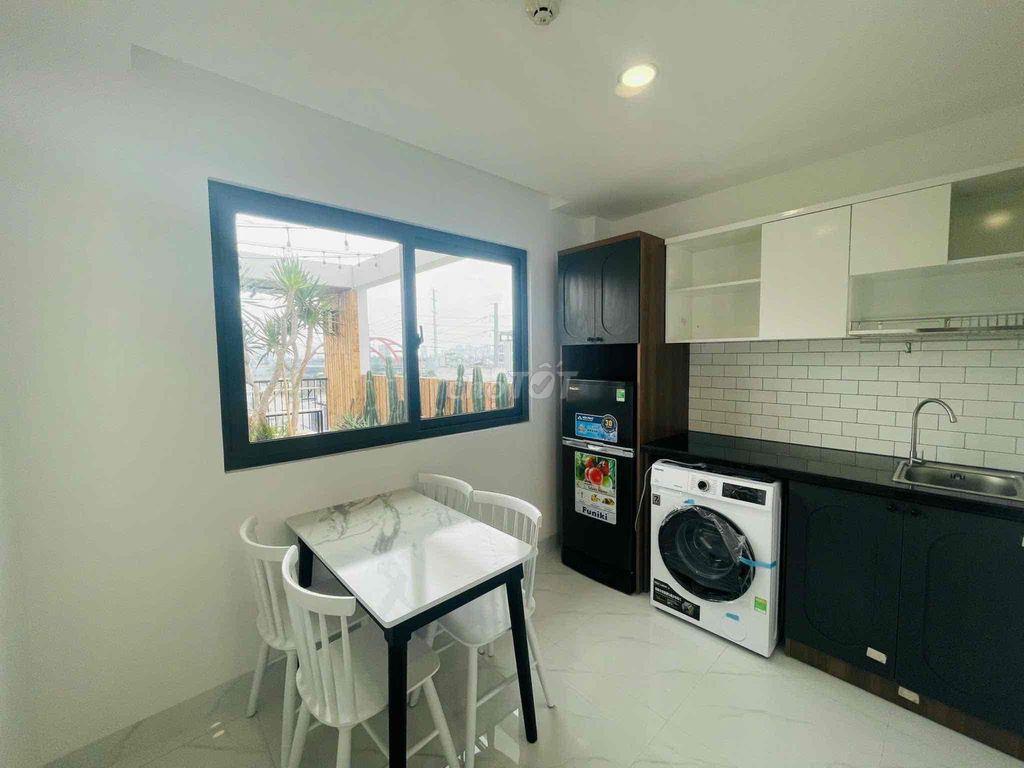 CHO THUÊ CĂN HỘ 1PN 45m2 SÂN THƯỢNG LỚN GẦN CHỢ BÀ CHIỂU, BÌNH THẠNH