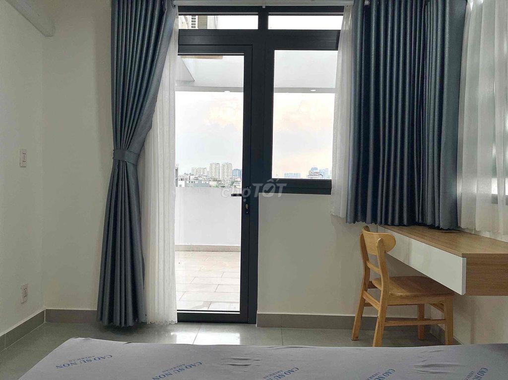 CHO THUÊ CĂN HỘ 1PN BÌNH THẠNH – FULL NỘI THẤT, SÂN THƯỢNG RỘNG