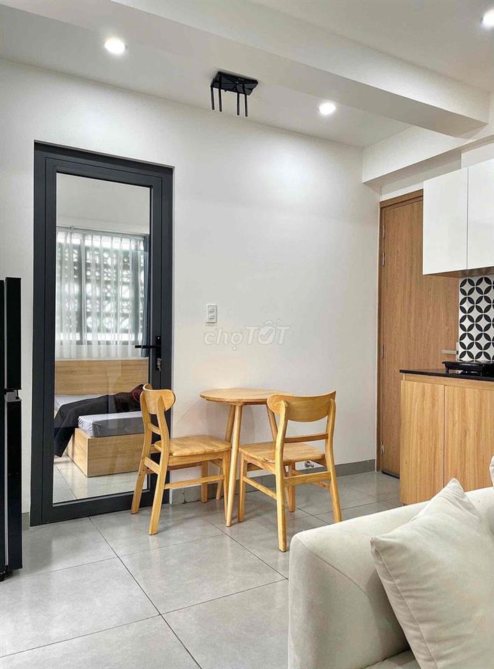 CHO THUÊ CĂN HỘ 1PN BÌNH THẠNH – FULL NỘI THẤT, SÂN THƯỢNG RỘNG