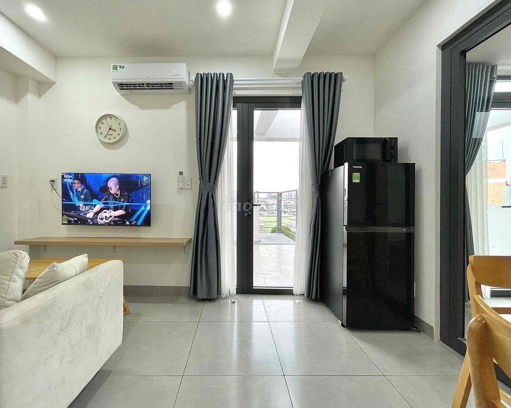 CHO THUÊ CĂN HỘ 1PN BÌNH THẠNH – FULL NỘI THẤT, SÂN THƯỢNG RỘNG