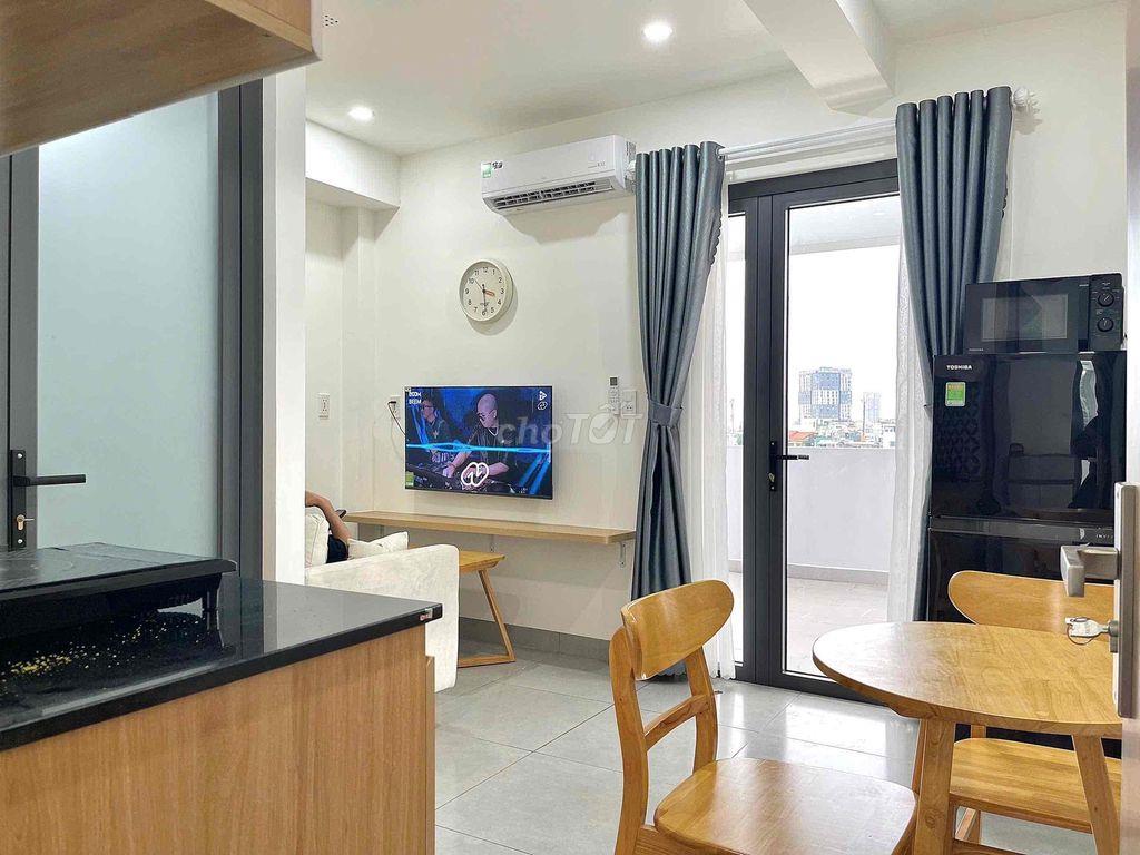 CHO THUÊ CĂN HỘ 1PN BÌNH THẠNH – FULL NỘI THẤT, SÂN THƯỢNG RỘNG
