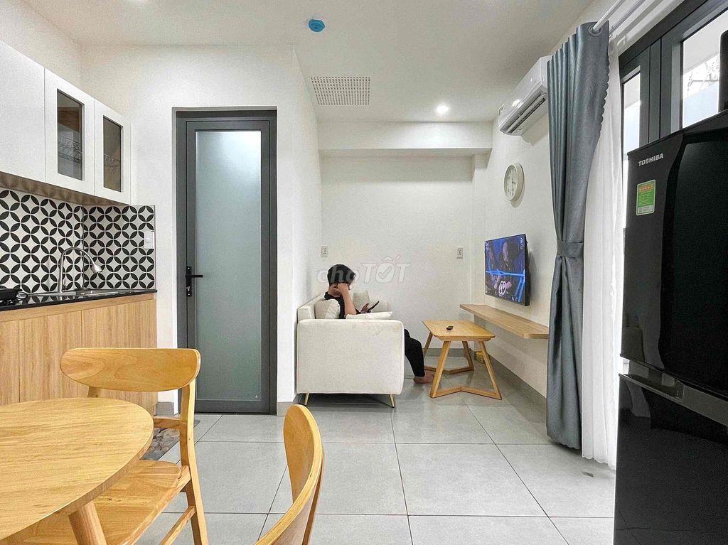 CHO THUÊ CĂN HỘ 1PN BÌNH THẠNH – FULL NỘI THẤT, SÂN THƯỢNG RỘNG