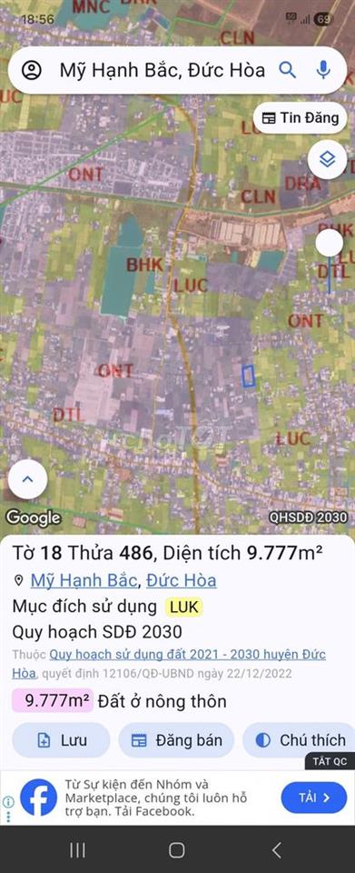 🔥 CƠ HỘI HIẾM: GẦN 1 HA ĐẤT MẶT TIỀN 138 M TRONG DỰ ÁN AN HUY MỸ VIỆT