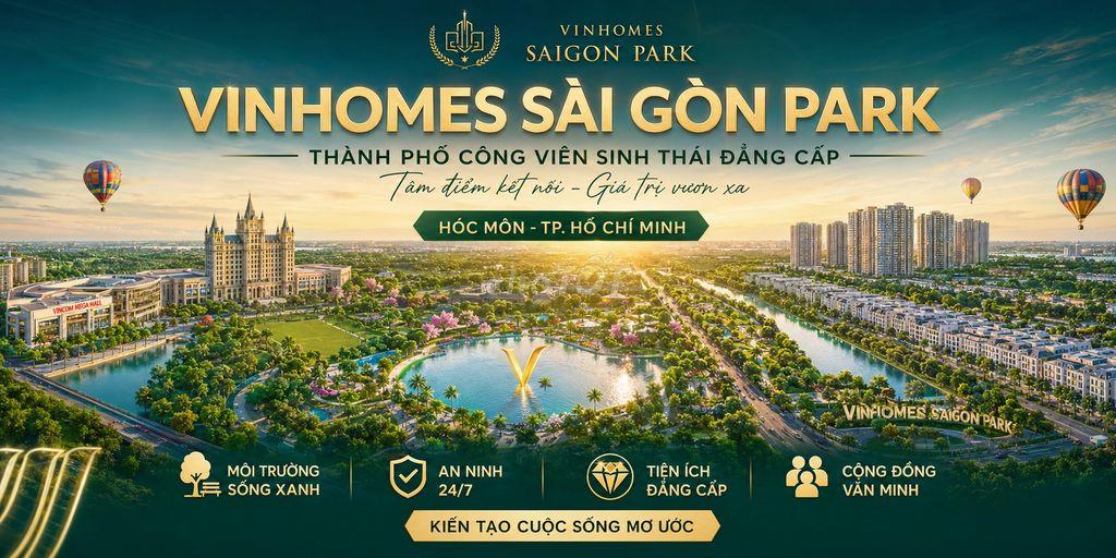 Ở Vinhomes Sài Gòn Park: Bước chân xuống phố, ngập tràn tiện ích.