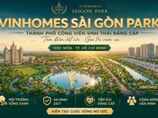 Ở Vinhomes Sài Gòn Park: Bước chân xuống phố, ngập tràn tiện ích.