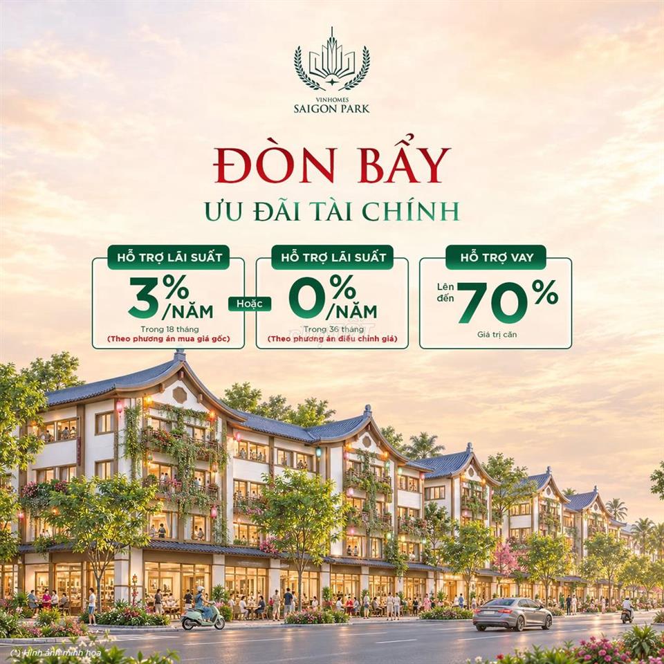 Ở Vinhomes Sài Gòn Park: Bước chân xuống phố, ngập tràn tiện ích.