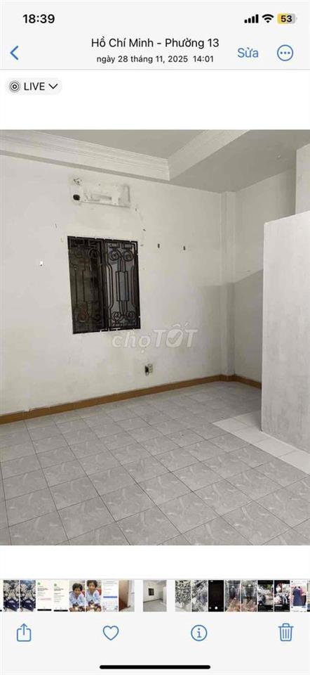 phòng trọ mặt tiền đường cộng hoà