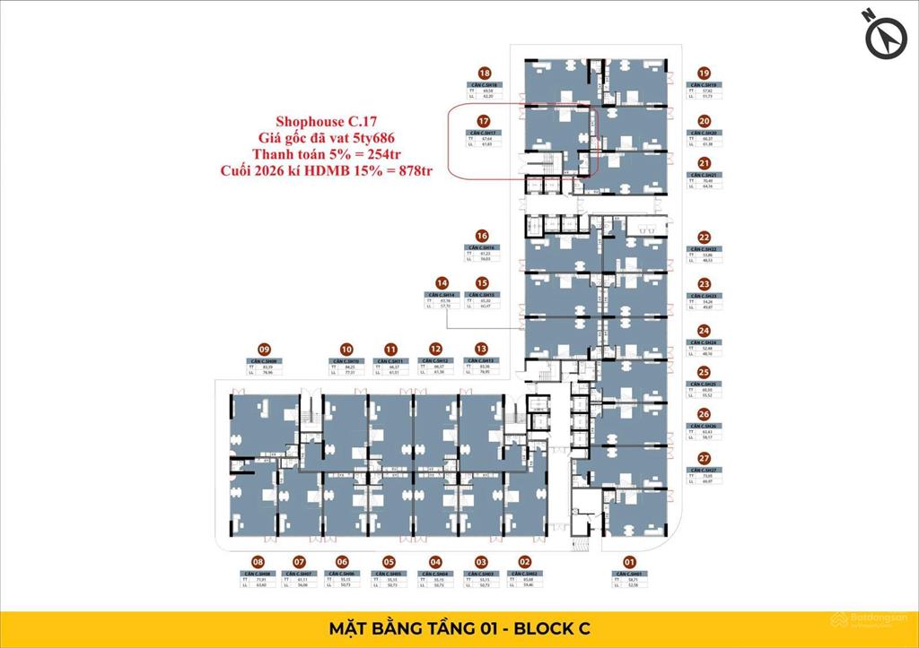 Cần bán shophouse view nội khu bcons center city diện tích 67m2 cho thuê lên đến hơn 20 triệu/tháng