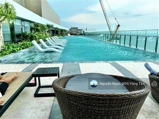 Bán căn hộ the sóng, 50m2, view biển+núi, full nội thất, giá 2.6 tỷ, 2pn + 1wc, sẵn hđ thuê 10tr/th