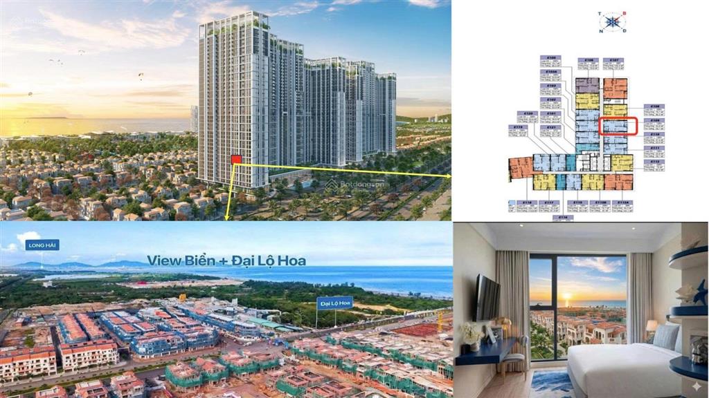 Giá tốt để đầu tư 2,919 tỷ/căn 1pn+, 60m2, hướng view đông bắc, view biển đón bình minh