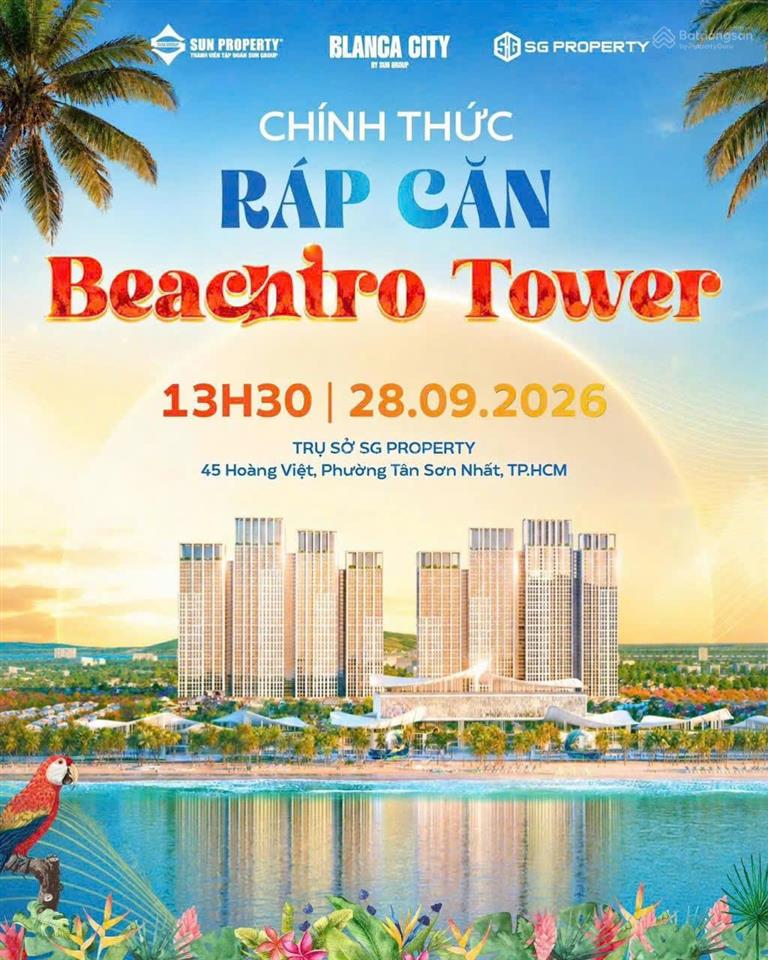 Đã có giá bán tòa beachtro, căn studio giá chỉ 1,8 tỷ, tổng mức chiết khấu 24,5%